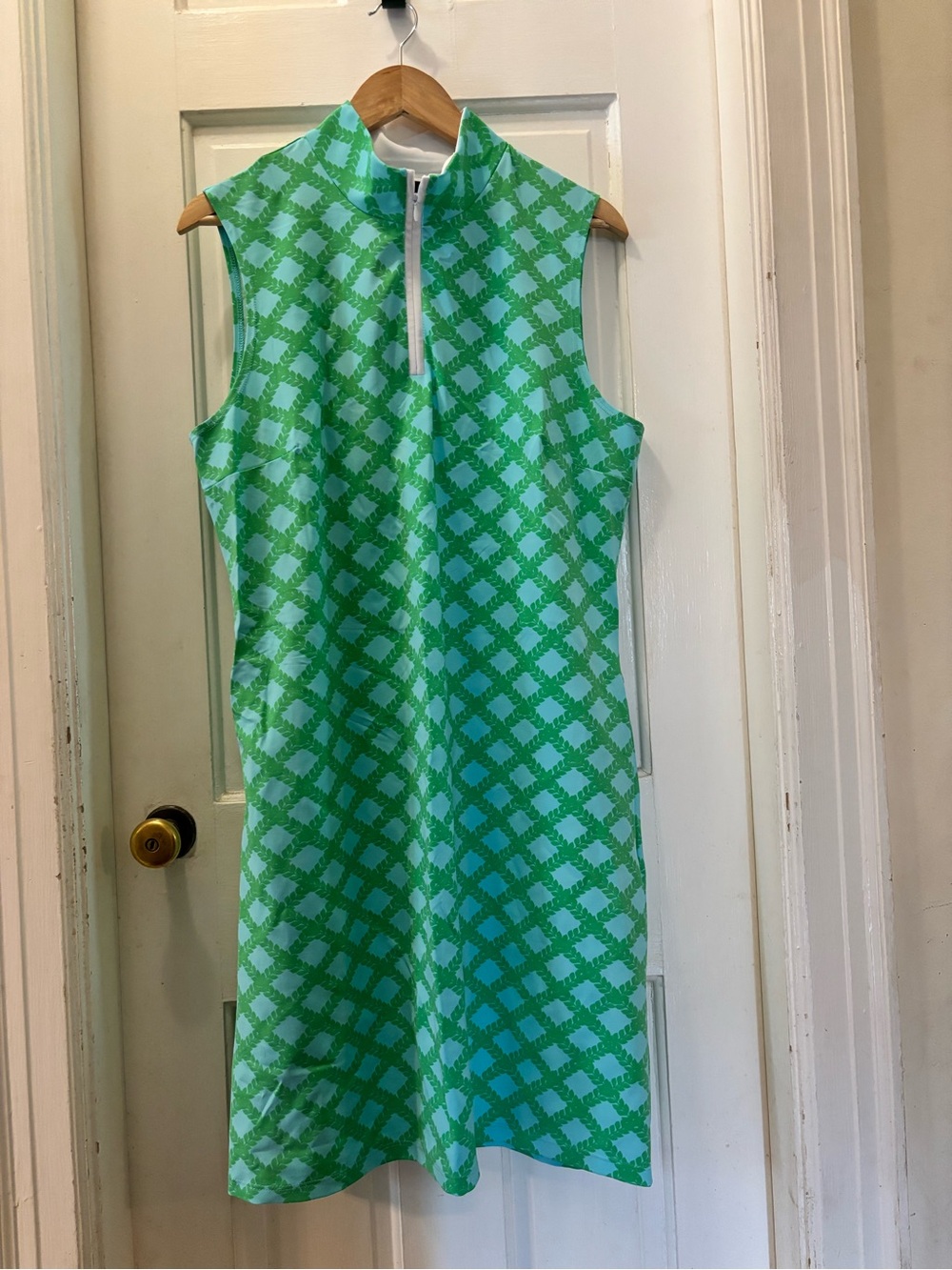 Sailor Sailor Green Leaf Zip-Front Dress